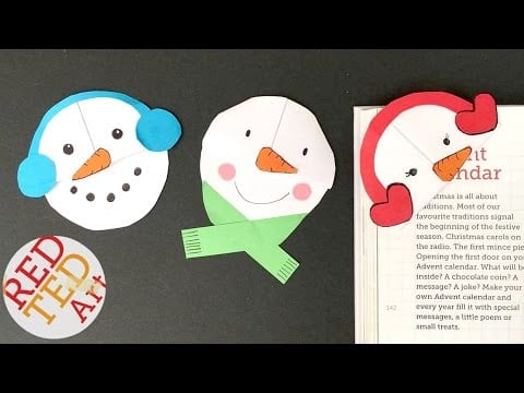 Easy Snowman Bookmarks – Easy Paper DIYs for Christmas