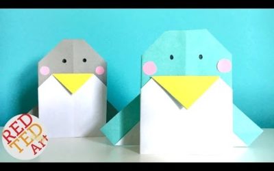 Easy Origami Penguin – Perfect Greeting Card too