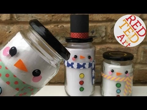 Snowman Gift Jar – Last Minute Gift – Collab with Alla’s Yummy Food