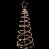 WeRChristmas 5 ft Flashing 3D Spiral Christmas Tree Rope Light Silhouette, Blue - Image 5