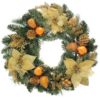 WeRChristmas Pre-Lit Decorated Wreath Christmas Decoration Illuminated with 20 Warm White LED Lights, 60 cm - Copper… - Image 8
