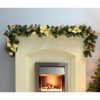WeRChristmas Decorated Garland Christmas Decoration, 6 feet - Cream/Gold - Image 3