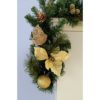 WeRChristmas Decorated Garland Christmas Decoration, 6 feet - Cream/Gold - Image 4