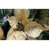 WeRChristmas Decorated Garland Christmas Decoration, 6 feet - Cream/Gold - Image 6
