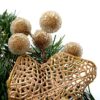 WeRChristmas Decorated Garland Christmas Decoration, 6 feet - Cream/Gold - Image 8