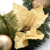 WeRChristmas Decorated Garland Christmas Decoration, 6 feet - Cream/Gold - Image 9
