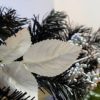 WeRChristmas Decorated Pre-Lit Illuminated with 40 Cool White LED Lights, 9 ft - Black/Silver - Image 5