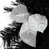 WeRChristmas Decorated Pre-Lit Illuminated with 40 Cool White LED Lights, 9 ft - Black/Silver - Image 7