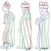 WeRChristmas Pre-Lit Three Wise Men Rope Light Silhouette, 156 cm - Large, Multi-Colour