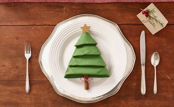 How to make a Christmas Tree Napkin