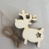 warm-smile 10pcs wooden reindeer shapes christmas tree Decorations Magic Santa - Image 2
