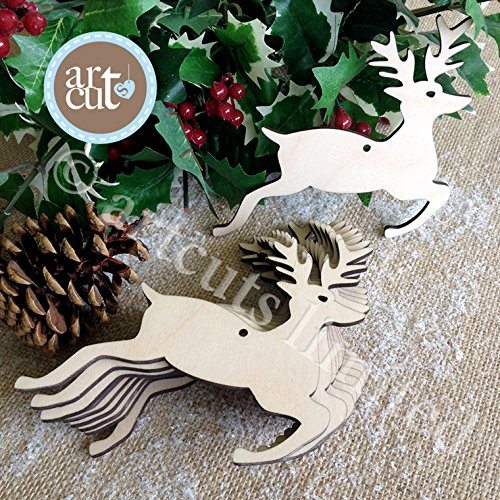 Christmas Decorations Wooden Stags