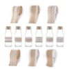 Natural Jute Burlap – ZWOOS 6 Pieces Natural Burlap Ribbons Roll with White Lace for DIY Handmade Wedding Party… - Image 3