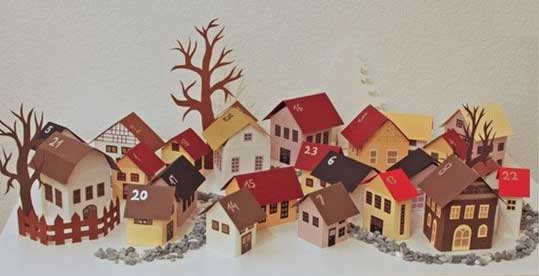 Create your own advent winter village