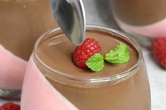 Raspberry and Chocolate Mousse