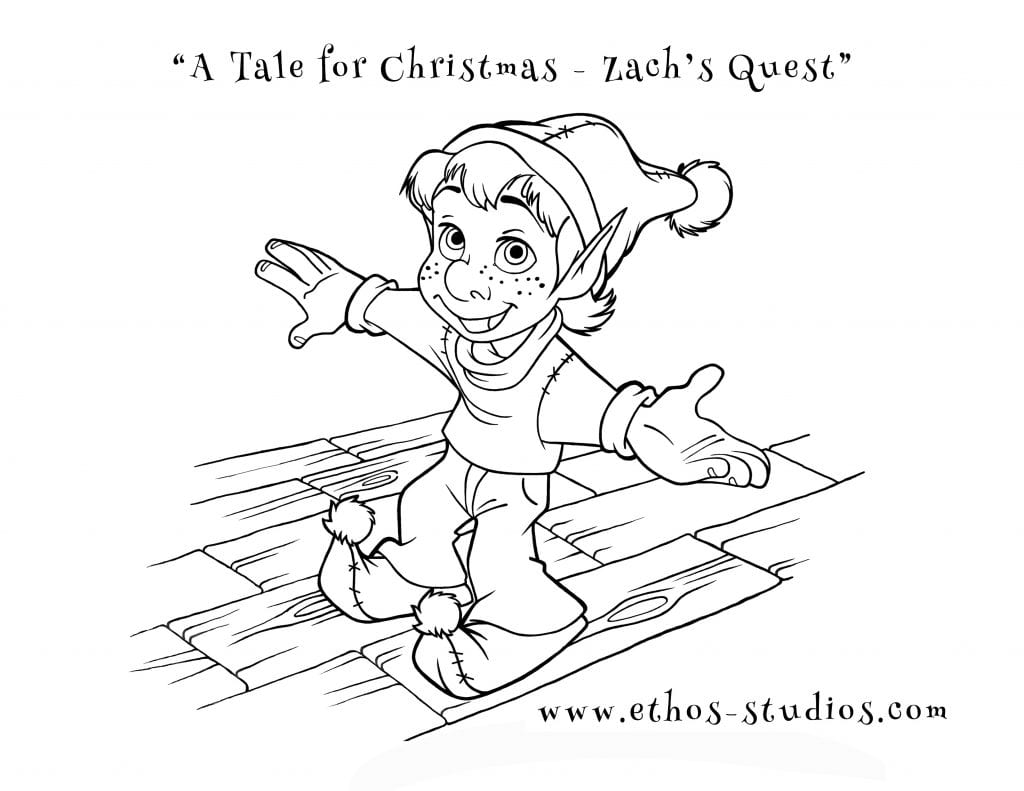 Free Christmas Download: Zach’s Quest Colouring Pages