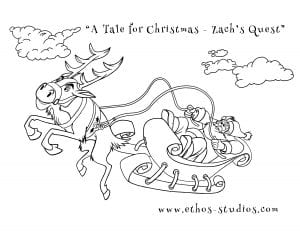 Free Christmas Download: Zach's Quest Colouring Pages