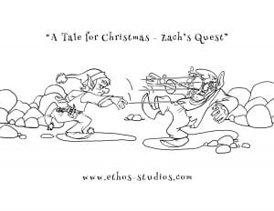 Free Christmas Download: Zach's Quest Colouring Pages