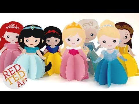 3d Princess Paper Doll Coloring Pages