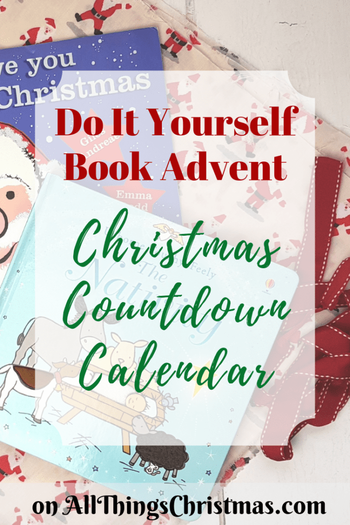 Do It Yourself Book Advent Christmas Countdown Calendar