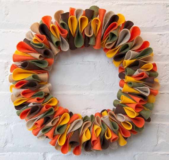 Best Fall Wreath Ideas - Felt