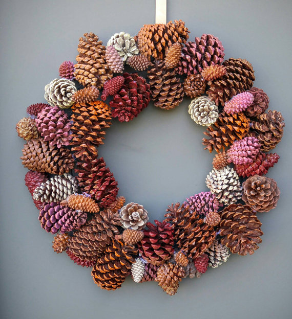 Best Fall Wreath Ideas - Pinecone